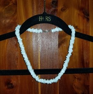Hawaiian style white shell necklace